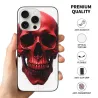 iPhone 15/Pro/Max Hülle mit Schädel - Rote Bluttropfen-Textur | okomall