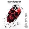 iPhone 15/Pro/Max Hülle mit Schädel - Rote Bluttropfen-Textur | okomall