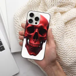 iPhone 15/Pro/Max Hülle mit Schädel - Rote Bluttropfen-Textur | okomall