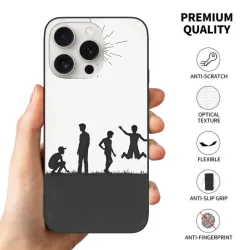 Coque pour iPhone 15/Pro/Max avec motif de course dynamique - OKOMALL