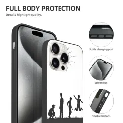 Coque pour iPhone 15/Pro/Max avec motif de course dynamique - OKOMALL