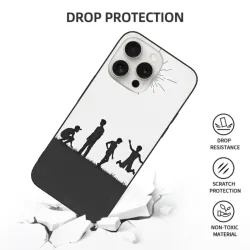 Coque pour iPhone 15/Pro/Max avec motif de course dynamique - OKOMALL