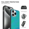 Coque pour iPhone 15/Pro/Max avec texture abstraite fluide - OKOMALL