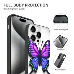 Traumhafte Schmetterlings-Hülle für iPhone 15/15 Pro/15 Pro Max - OKOMALL