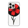 Coque pour iPhone 15/Pro/Max avec motif de branches noires - okomall