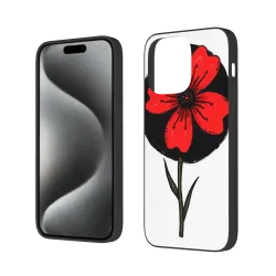 Coque pour iPhone 15/Pro/Max avec motif de branches noires - okomall