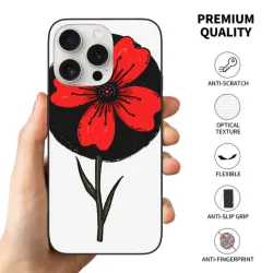 Coque pour iPhone 15/Pro/Max avec motif de branches noires - okomall