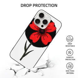 Coque pour iPhone 15/Pro/Max avec motif de branches noires - okomall