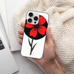 Coque pour iPhone 15/Pro/Max avec motif de branches noires - okomall