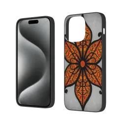 Coque pour iPhone 15/15 Pro/15 Pro Max avec motif floral ethnique - OKOMALL