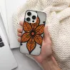 Coque pour iPhone 15/15 Pro/15 Pro Max avec motif floral ethnique - OKOMALL