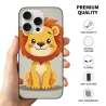 Милый чехол с львенком для iPhone 15 Pro/Pro Max - okomall