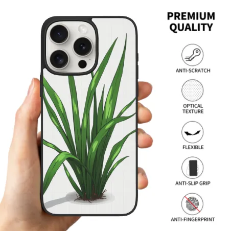 Чехол для iPhone 15/Pro/Max с узором травы - okomall.com