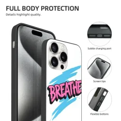 Coque pour iPhone 15/Pro/Max avec motif éclaboussures de couleurs - okomall