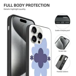 Фантазийный чехол для iPhone 15/15 Pro/15 Pro Max с лепестками цветов - OKOMALL