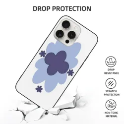 Фантазийный чехол для iPhone 15/15 Pro/15 Pro Max с лепестками цветов - OKOMALL