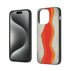 Hülle für iPhone 15/Pro/Max mit minimalistischen menschlichen Kurven - okomall