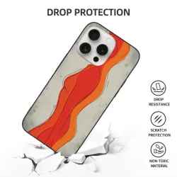 Hülle für iPhone 15/Pro/Max mit minimalistischen menschlichen Kurven - okomall