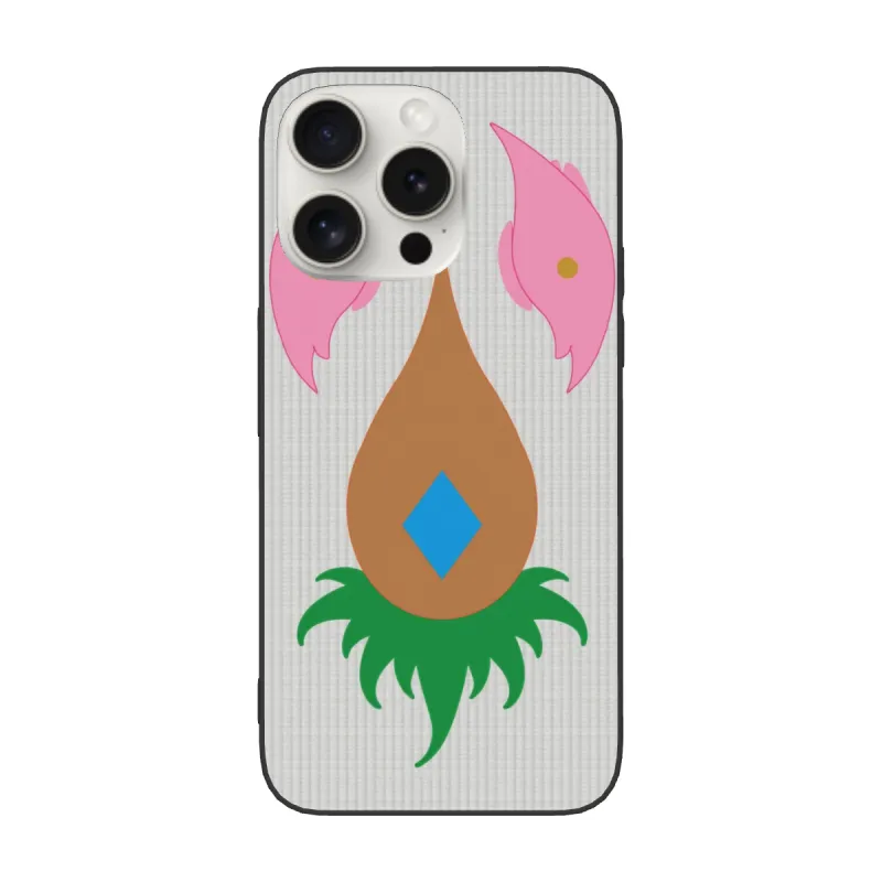 Coque pour iPhone 15/Pro/Max avec motif de gouttes d'eau et de feuilles - okomall