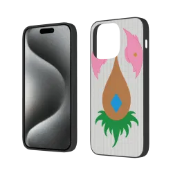 Coque pour iPhone 15/Pro/Max avec motif de gouttes d'eau et de feuilles - okomall
