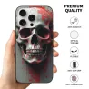 iPhone 15/Pro/Max Hülle mit postapokalyptischem mechanischem Schädel-Design - OKOMALL