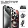 iPhone 15/Pro/Max Hülle mit postapokalyptischem mechanischem Schädel-Design - OKOMALL