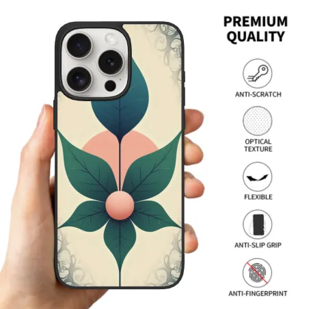 Yiqu Blumenmuster Hülle für iPhone 15/15 Pro/15 Pro Max - OKOMALL