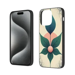 Yiqu Blumenmuster Hülle für iPhone 15/15 Pro/15 Pro Max - OKOMALL