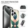 Yiqu Blumenmuster Hülle für iPhone 15/15 Pro/15 Pro Max - OKOMALL