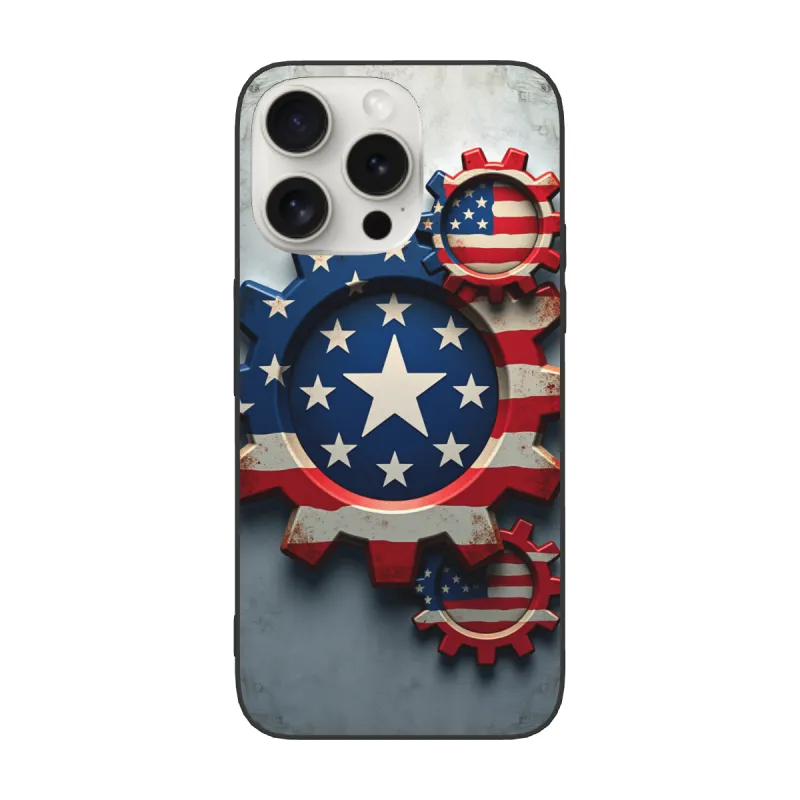 Винтажный американский флаг для iPhone 15/Pro/Max - okomall.com