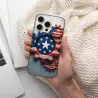 Винтажный американский флаг для iPhone 15/Pro/Max - okomall.com