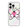 Coque pour iPhone 15 avec papillon peint à la main - okomall.com