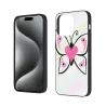 Coque pour iPhone 15 avec papillon peint à la main - okomall.com