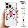 Coque pour iPhone 15 avec papillon peint à la main - okomall.com