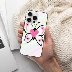 Coque pour iPhone 15 avec papillon peint à la main - okomall.com