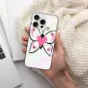 Coque pour iPhone 15 avec papillon peint à la main - okomall.com