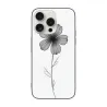 Coque pour iPhone 15 Pro/Pro Max avec motif d'ombres florales délicates - okomall