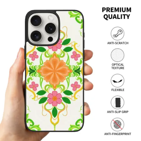 Coque pour iPhone 15/15 Pro/15 Pro Max 'Éclat Floral' - okomall
