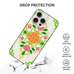 Coque pour iPhone 15/15 Pro/15 Pro Max 'Éclat Floral' - okomall