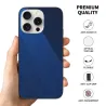 Coque pour iPhone 15 Pro/Pro Max - Motif géométrique texturé bleu | OKOMALL