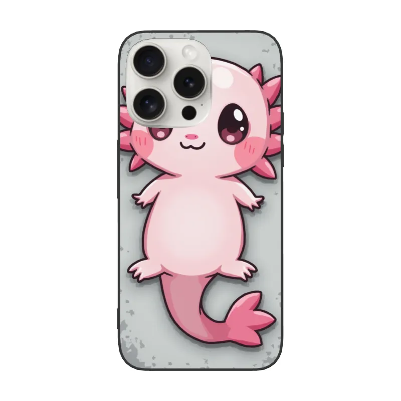 حافظة iPhone 15 Pro/Pro Max بتصميم Axolotl لطيف - OKOMALL