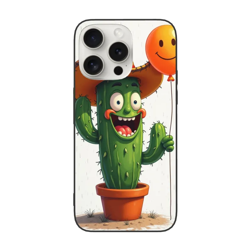 아이폰 15/Pro/Max 만화 선인장 휴대폰 케이스 - OKOMALL