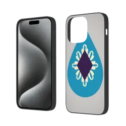 حافظة iPhone 15/Pro/Max بنمط هندسي مجرد - okomall