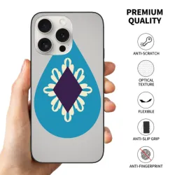 حافظة iPhone 15/Pro/Max بنمط هندسي مجرد - okomall