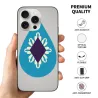 حافظة iPhone 15/Pro/Max بنمط هندسي مجرد - okomall