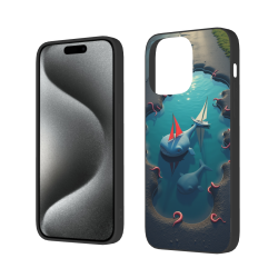 iPhone 15/Pro/Max 海洋风情手机壳 - okomall