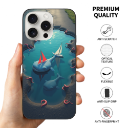 iPhone 15/Pro/Max 海洋风情手机壳 - okomall