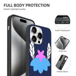 حافظة iPhone 15/Pro/Max - بتصميم بتلات زهور أحلام | okomall
