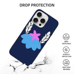 حافظة iPhone 15/Pro/Max - بتصميم بتلات زهور أحلام | okomall