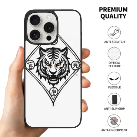 iPhone 15/Pro/Max 맹호 포효 휴대폰 케이스 - okomall.com